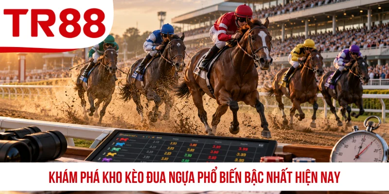 Khám phá kho kèo đua ngựa phổ biến bậc nhất hiện nay
